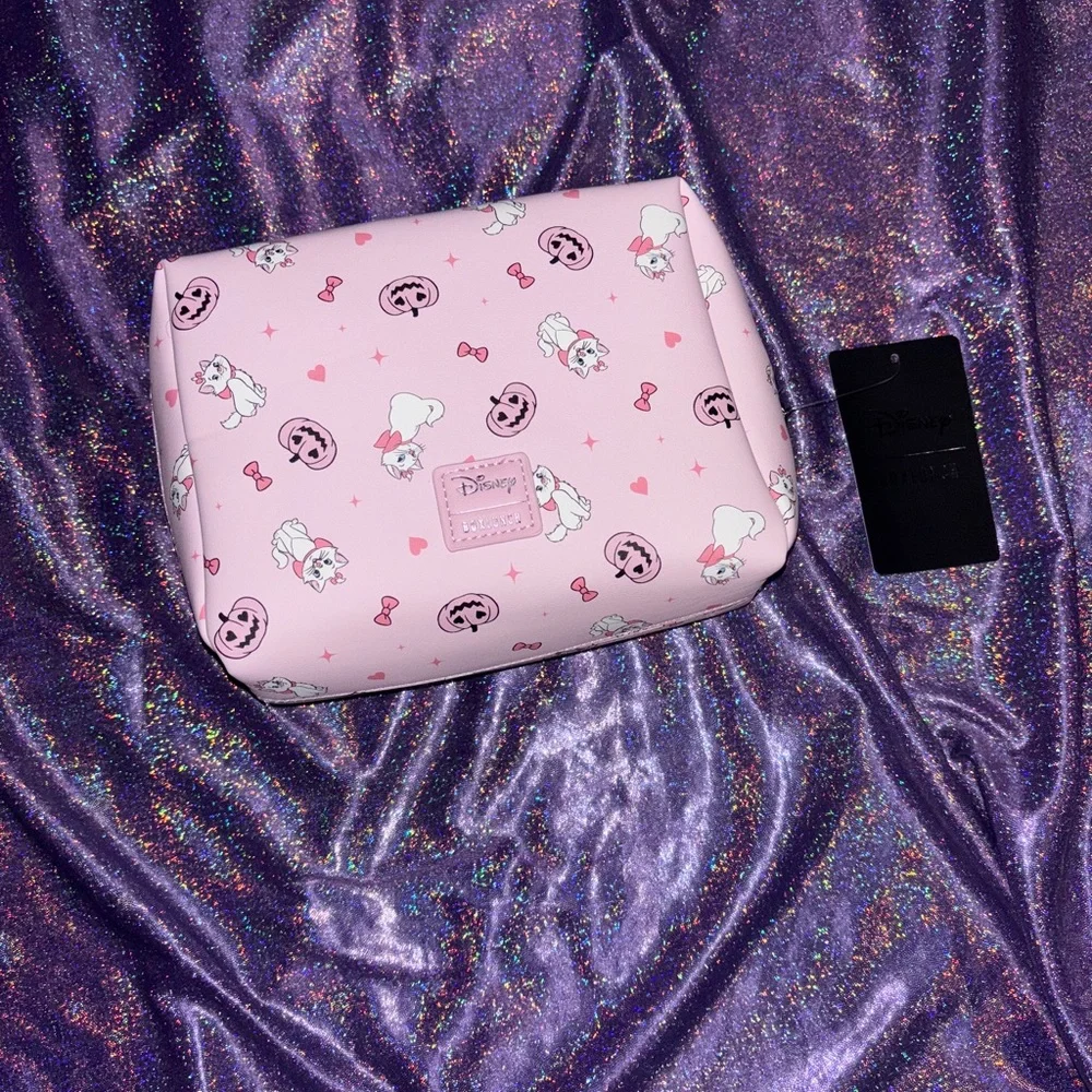 Exclusive Disney The Aristocats Marie Jack-o-Lantern Pink Cosmetic Bag